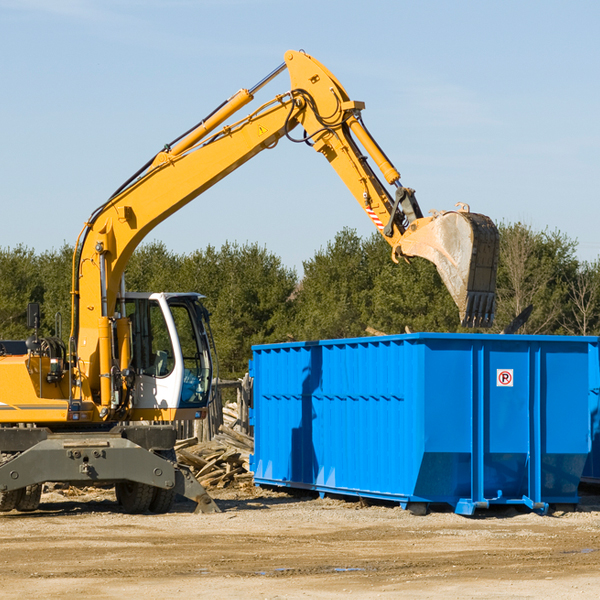 are there any restrictions on where a residential dumpster can be placed in Zion Illinois